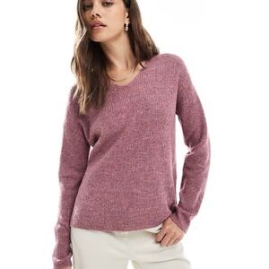 Ann Taylor Loft Pink Ribbed Knit Sweater